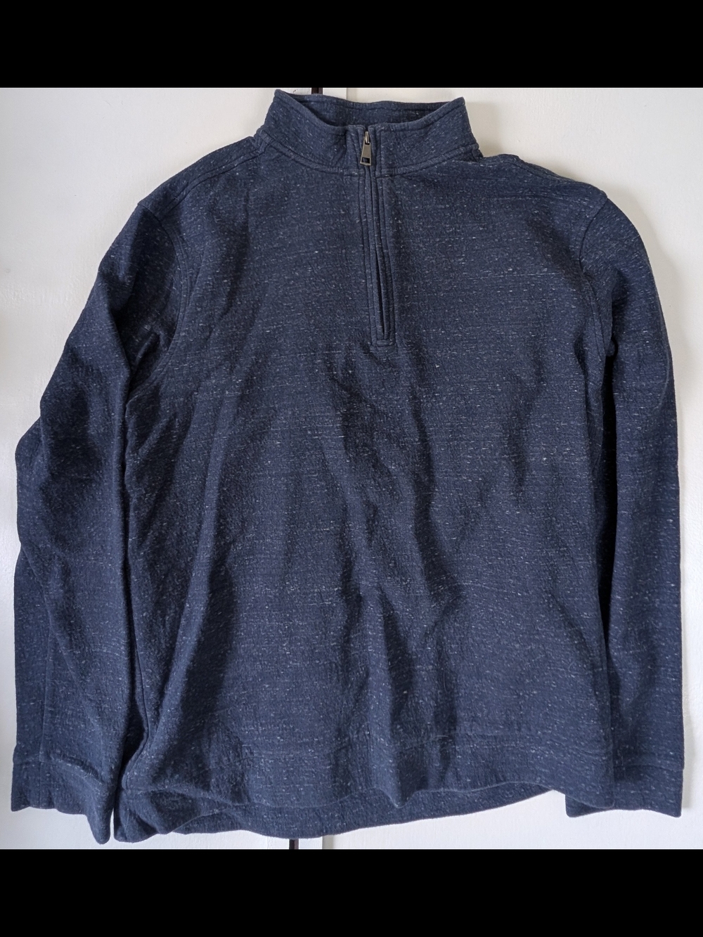 Men's Navy Half-Zip Sweater Pullover